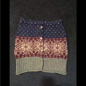 Jack & Mary designs Cozy Knit Button-Up Skirt